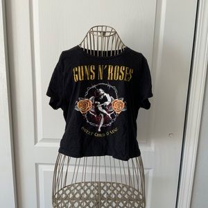 Guns and Roses Crop Top